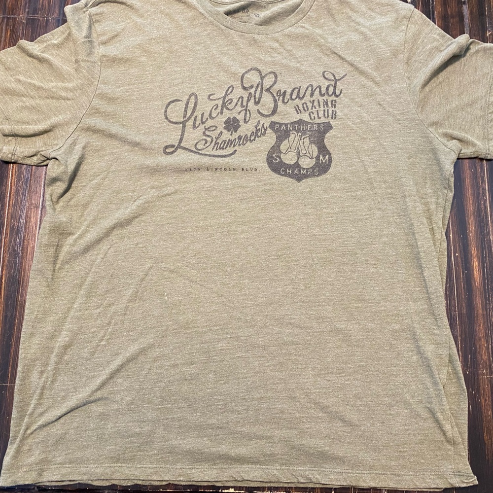 Lucky Brand Green Boxing Club Tee